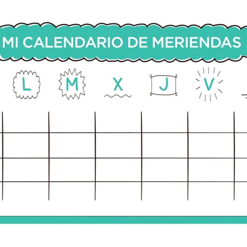 Calendario de meriendas