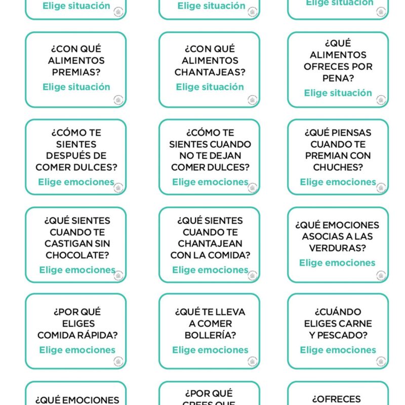 Baraja de emociones Tarjetas